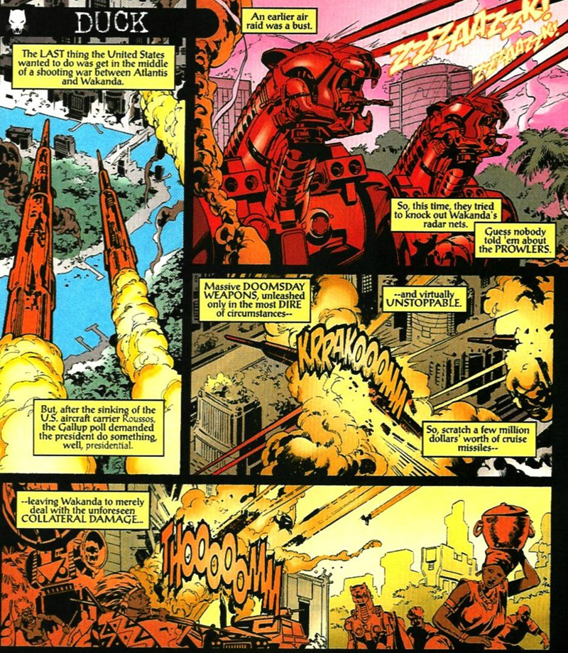 Marvel Comics. Black Panther #27 Art by Sal Velluto, Bob Almond, and Steve Oliff.